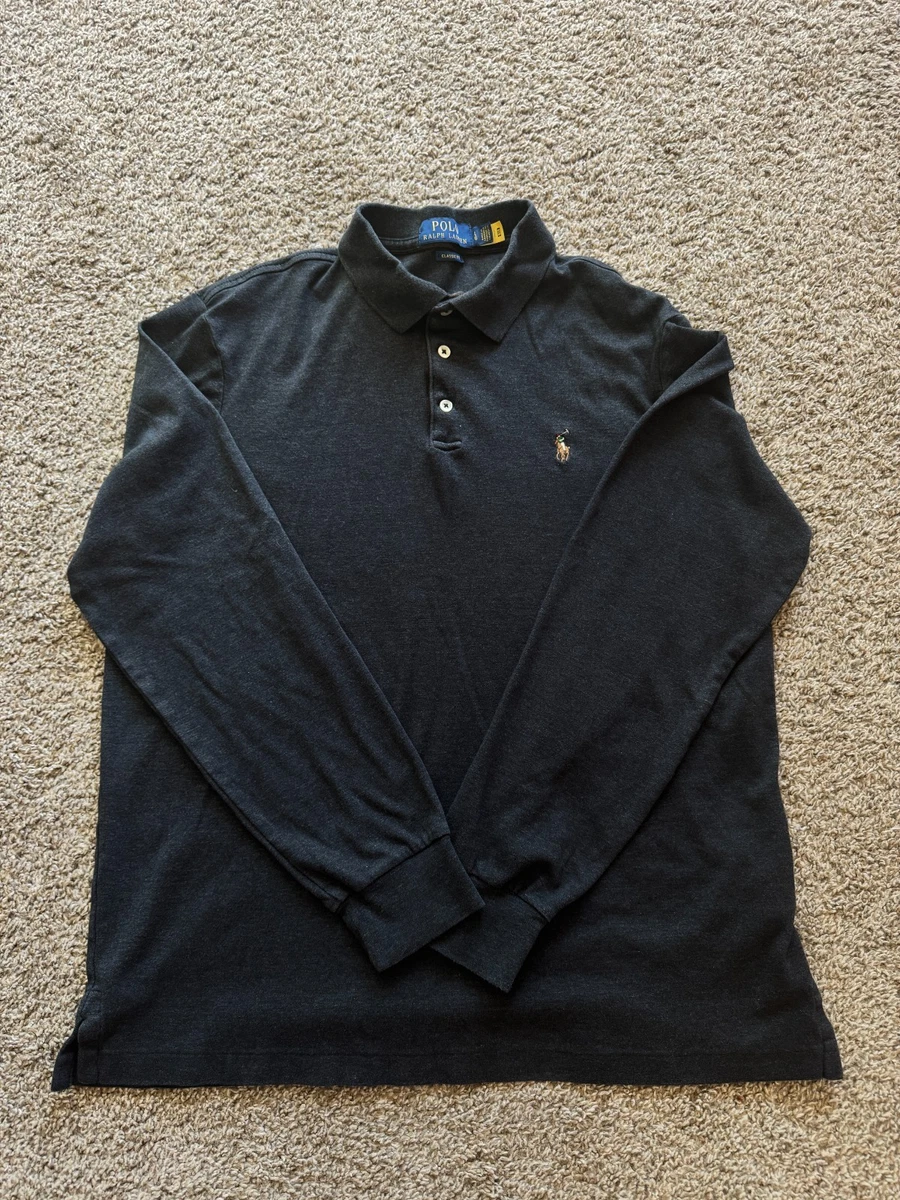 Polo Ralph Lauren Henley Cotton Long Sleeve Casual Button-Down
