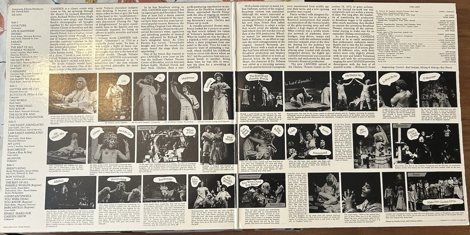 Leonard Bernstein Stephen Sondheim 2 LP Candide Original Cast Columbia Foto 2 de 3