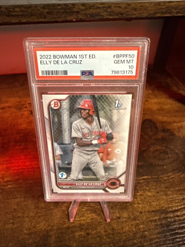 2022 Bowman 1st Edition PSA 10 Elly De La Cruz 1st #BPPF-50 RC