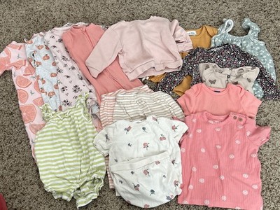 Carter's, Old Navy, Others Infant Girls Clothing Lot of 16, Size 6-12 Months