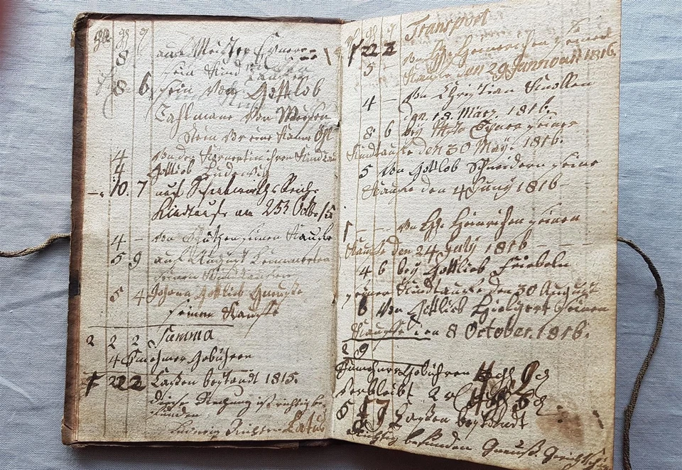 Großsedlitz Arms Cassen Book 1814 - 1840 Complete - Image 4 of 4