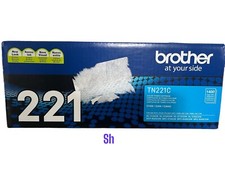 Brother TN221C Cyan Toner Cartridge Genuine Original OEM TN-221C
