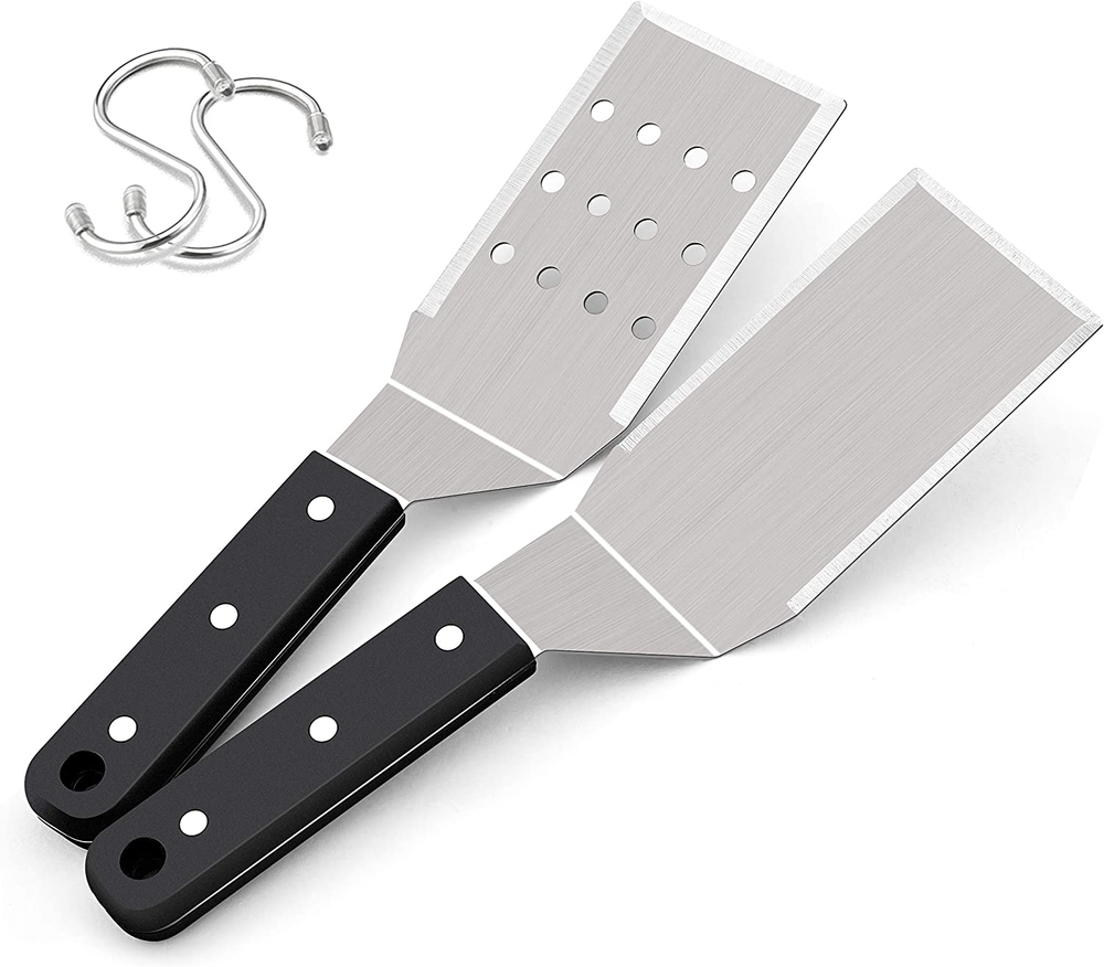 Metal Spatulas, Stainless Steel Griddle Spatula Tools with Riveted Handle, Heavy