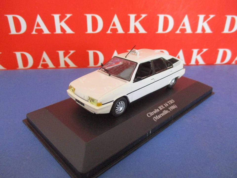 Die cast 1/43 Modellino Auto Taxi Citroen BX 16 TRS Marseille 1986 - Immagine 2 di 4