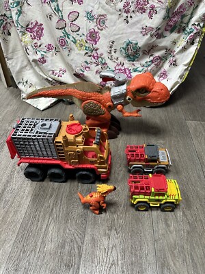 Jurassic World Imaginext Konvolut - Mega Mouth T.Rex Dinosaurier Spielzeug Orange & mehr