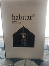 Habitat Cepheus Small Wire Shade - White BNIB