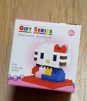 LOZ Diamond Nano Blocks Small 80 Pcs Hello Kitty