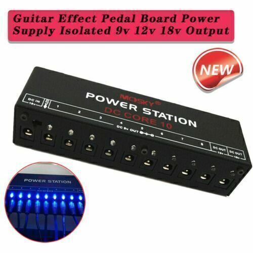 Guitar Effect Pedal Board Power Supply Station Isolated Output 9/12/18V US/EU/AU - Picture 1 of 11