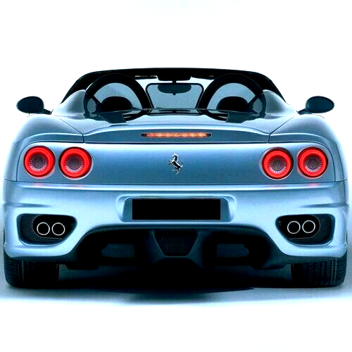 Ferrari LED Tail Lights F360, 512, F355, 550, 575M, F50 RED CLEAR