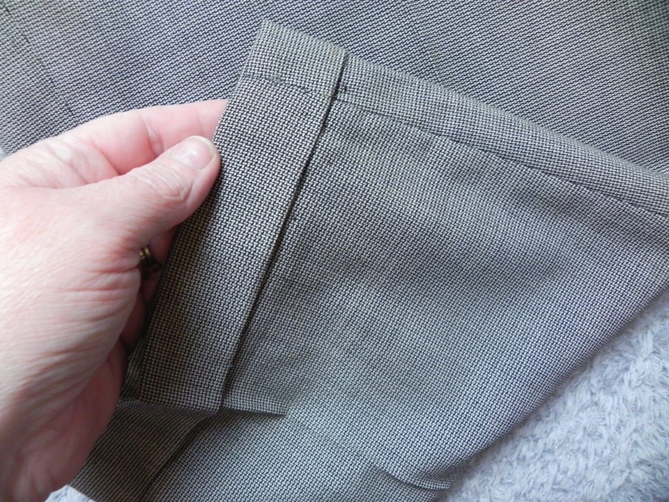 Zignone Pants Adult 39x26 Pleated Italy Wool Straight Trousers Casual Dress Mens - Image 2 of 4