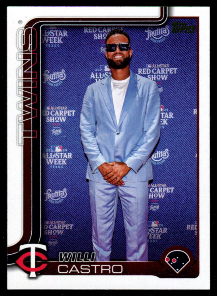 2025 Topps Series 1 Willi Castro #155 Golden Mirror SSP Minnesota Twins