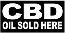 20x48 Inch CBD OIL SOLD HERE Vinyl Banner Sign - kb