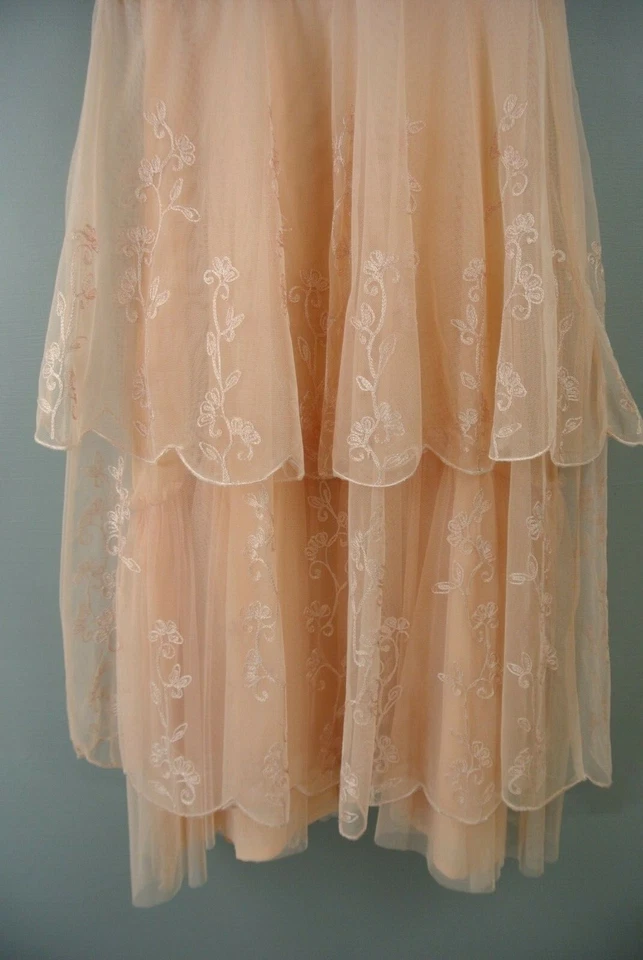 Nataya Dress S Blush Peach color Cocktail Prom Gatsby Party NWT Knee lengt#AL236 - Image 4 of 4