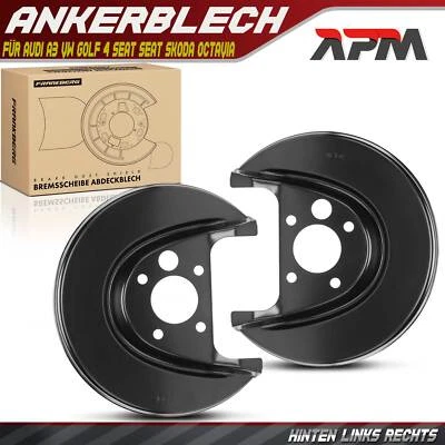2x Ankerblech Bremsscheibe Hinten für Audi A3 VW Golf 4 Seat Seat Skoda Octavia