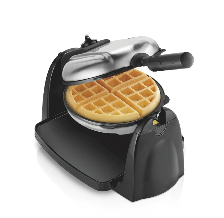 Hamilton Beach Belgian Waffle Maker with Removable Grid, Stainless Steel