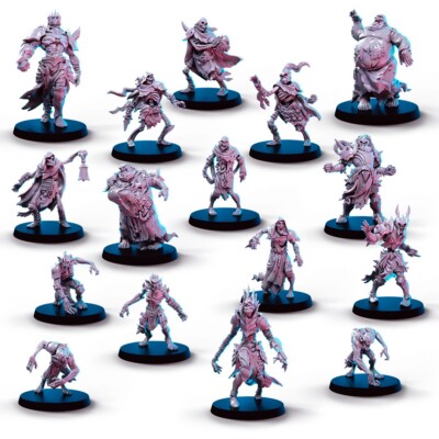 19x Londo Bay Revenants Team + Tokens für Fantasy Football Untot
