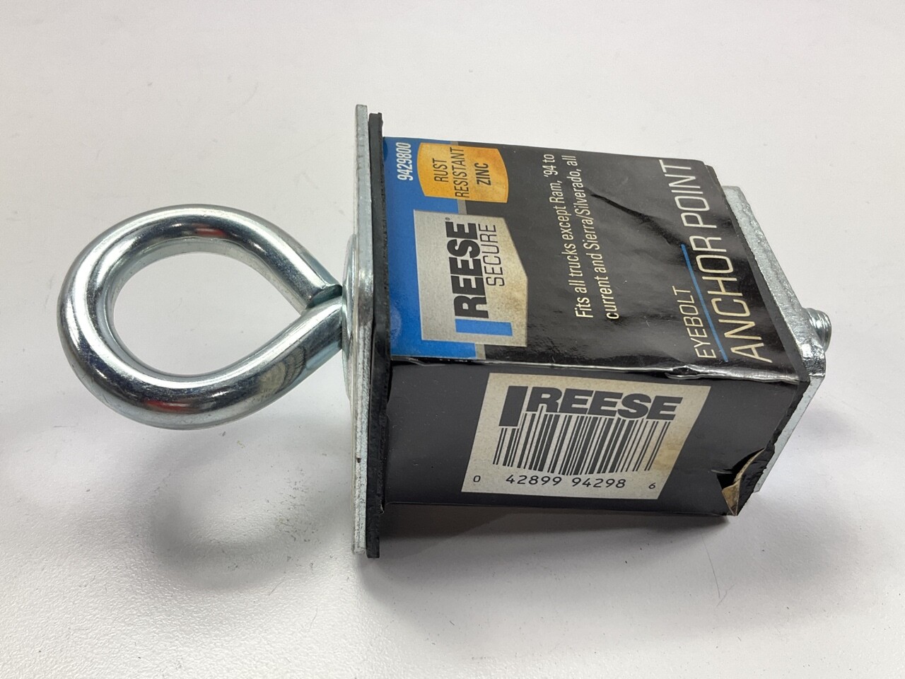 Reese 9429800 Pick Up Truck Stake Pocket Secure Eye Bolt Anchor Point