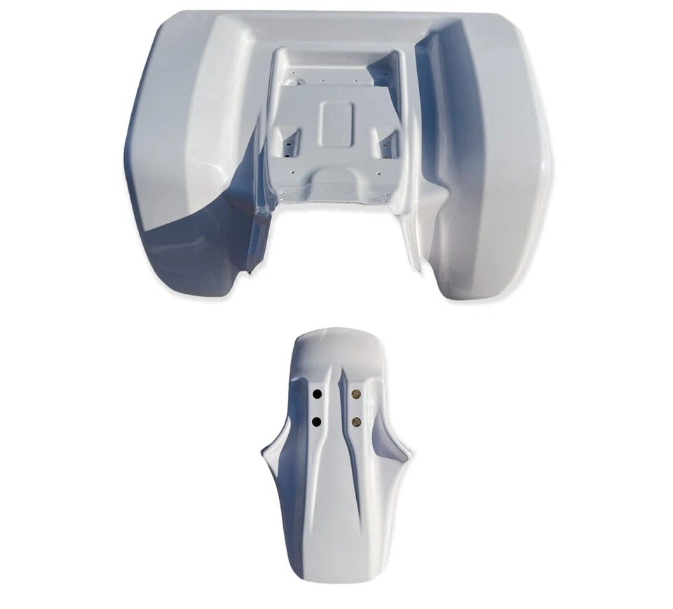 KTX Pro para Honda ATC 350X 85 - 86 JUEGO GUARDABARROS DELANTERO Y TRASERO PLÁSTICO BLANCO Foto 3 de 3