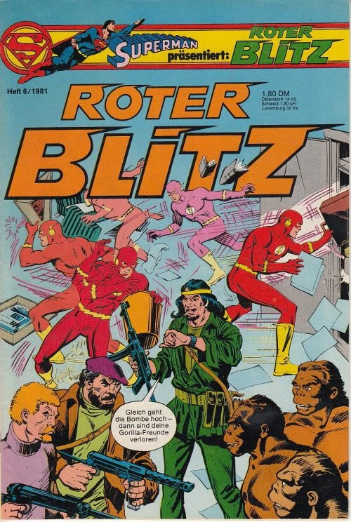 Roter Blitz Nr 6 Ehapa Verlag 1981 DC Flash - Bild 1 von 1