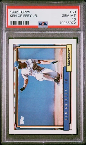 1992 Topps Ken Griffey Jr. #50 Mariners PSA 10 Gem Mint