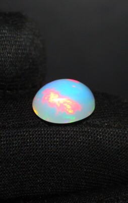 Opal Gemstone, Oval Opal Cabochon, Natural Opal, Ethiopian fire opal, 2.10 Ct
