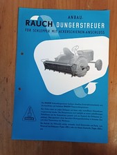 Prospekt Rauch Düngerstreuer Traktor Schlepper Zeitschrift  8