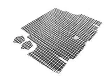 Mustang Trunk Mat Vinyl  Plaid Fastback 1965 1966 1967 1968 - Scott Drake