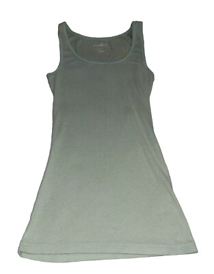 Old Navy Perfect Small Fitted Faded Light Teal Tank Top 