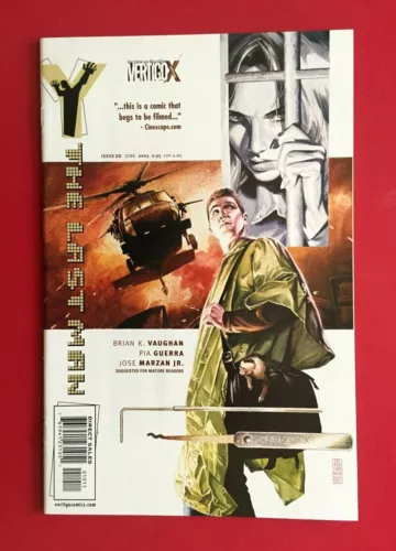 Y: THE LAST MAN #10 (NM) BRIAN K VAUGHAN HTF 1st print! Vertigo DC 2003 Saga