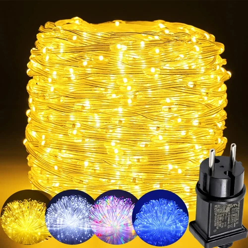 LED Lichterkette Außen mit 8 Modi 50M 100M Lichtschlauch Wasserdicht Weihnachts