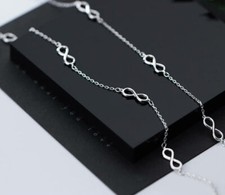 B18 Bracelet Symbol of Infinity Lying Eight Sterling Silver 925