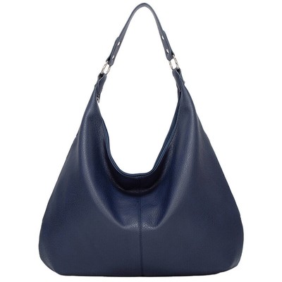 Hobo-Tasche für Damen mit Reißverschluss Schultertasche PU-Leder Tragetasche für
