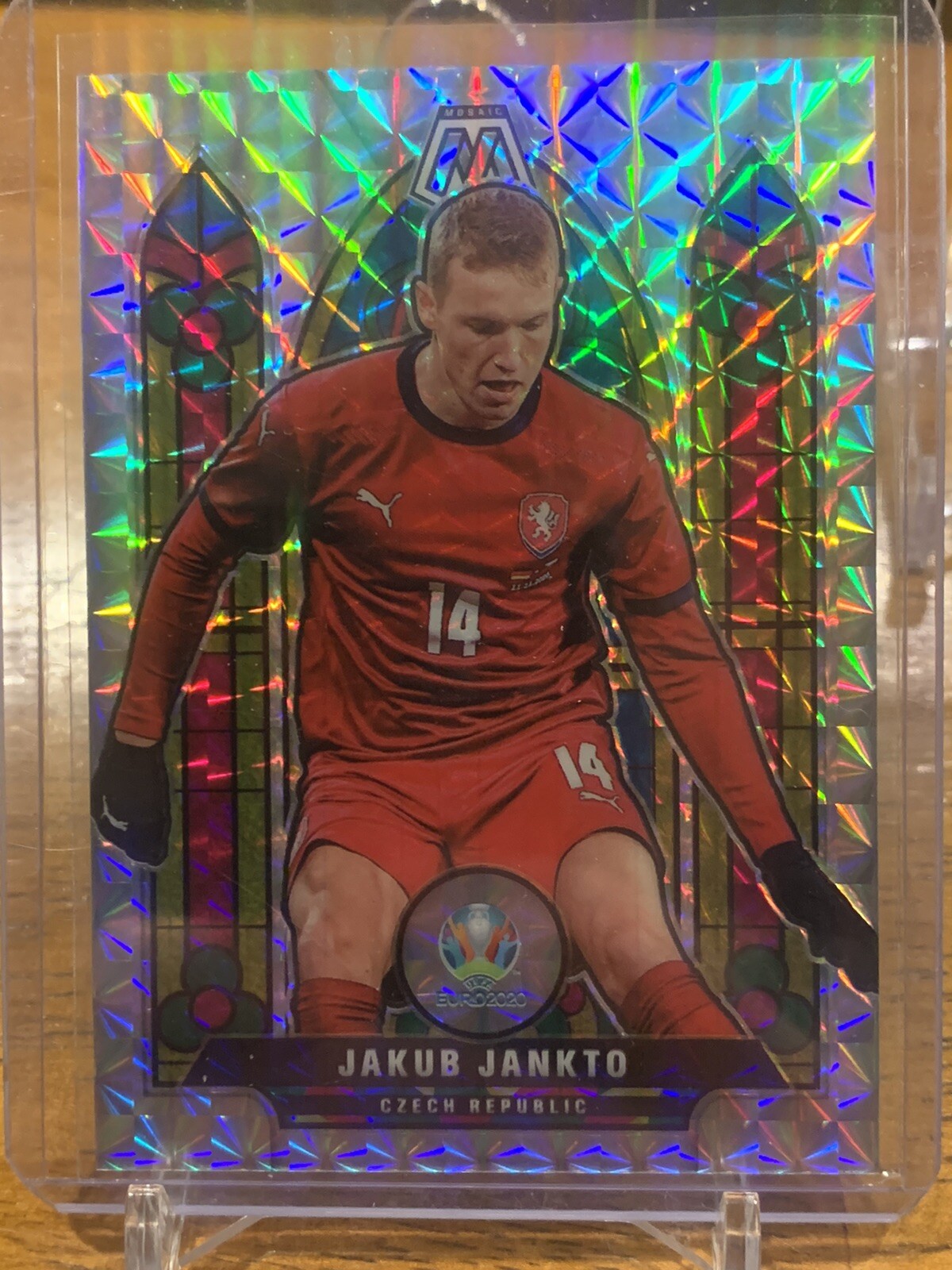 2021 Panini Mosaic Euro Jakub Jankto Stained Glass - Czech Republic SSP RARE