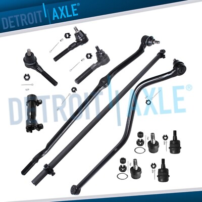Front Tierod Drag Link Track Bar Ball Joint for 1991-2001 Jeep Cherokee Comanche