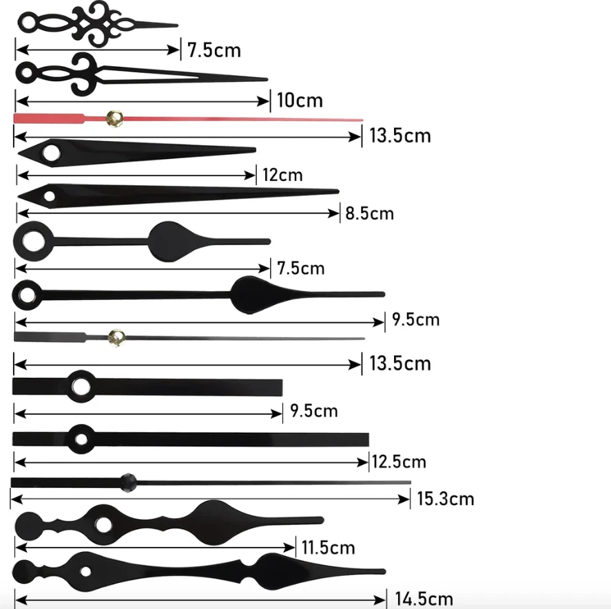 4 pack New Replacement Quartz Clock Movement Mechanism Motor Silver Metal Hands - Image 2 of 4