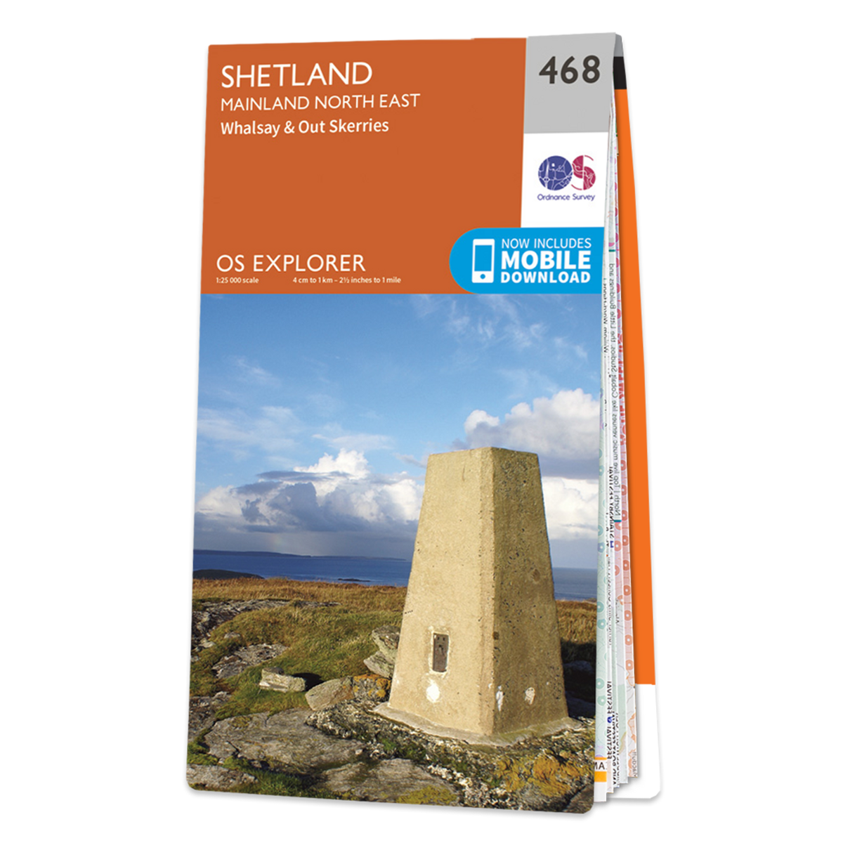 Ordnance Survey Explorer 468 SHETLAND MAINLAND NORTH EAST Map