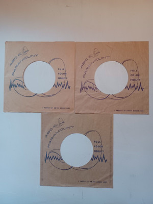 ABC PARAMOUNT (3) original company sleeves in nice shape