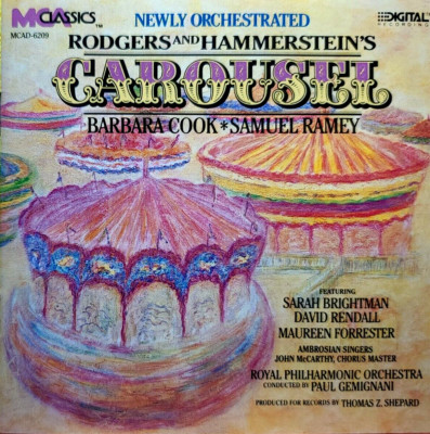 Carousel 1987 Studio Cast by Royal Philharmonic Orchestra CD 1990 MINT CONDITION