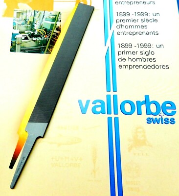 Glardon Vallorbe Flat Hand File - 6'' Cut # 00 Extra Coarse UMV Swiss Made A1 