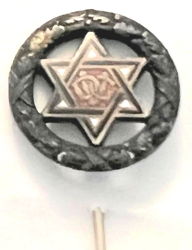 Judaica 2 original vint German Deutscher Jewish Gastwirtschaft Association pins