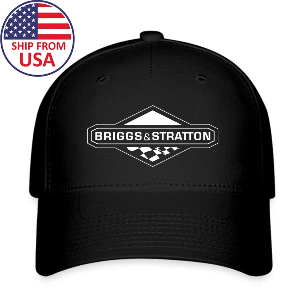 Briggs & Stratton Vintage Black Hat Baseball Cap Adjustable
