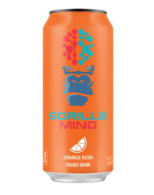Gorilla Mind Energy Drink  Orange Rush (12 Dosen , 16 Fl. Unzen Jeder )