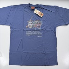 Camiseta de Colección ZOE Máscaras de Teatro Griego Arte XL Hecha en Grecia Nueva con Etiquetas Diseño de Mosaico