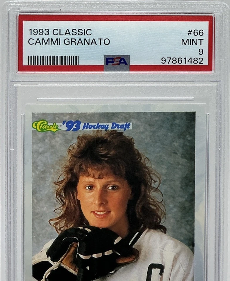 Cammi Granato PSA 9- 1993 Classic Hockey Draft -Providence, Team USA, Gold Medal - Image 2 of 4