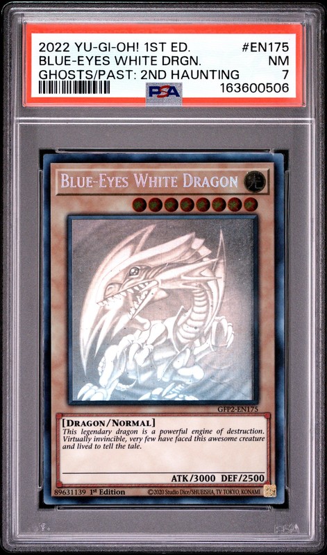 Blue Eyes White Dragon GFP2-EN175 Ghost Rare 1st Edition Yugioh PSA 7 *506