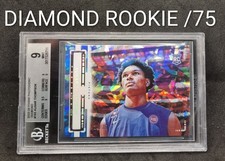 BGS 9 2023 PHOTOGENIC DIAMOND ROOKIE /75 AUSAR THOMPSON #165. PISTONS
