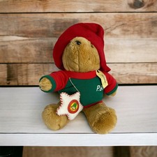 Sears Kids Gifts PADDINGTON BEAR Plush with 1995 Dated Christmas Ornament Toy