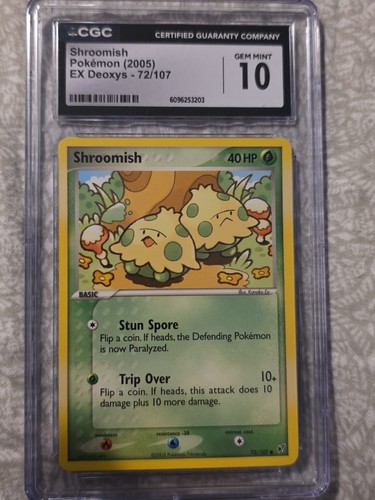 Shroomish graded CGC 10 for sale on eBay