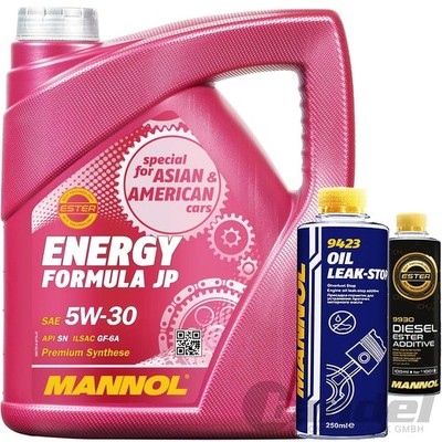 4L MANNOL MOTORÖL ENERGY FORMULA JP SAE 5W30+OIL LEAK-STOP+DIESEL ESTER ADDITIVE