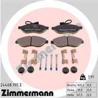 Zimmermann BremsbelÄGe Passend FüR CitroËN Jumper Fiat Ducato 250 Peugeot Boxer